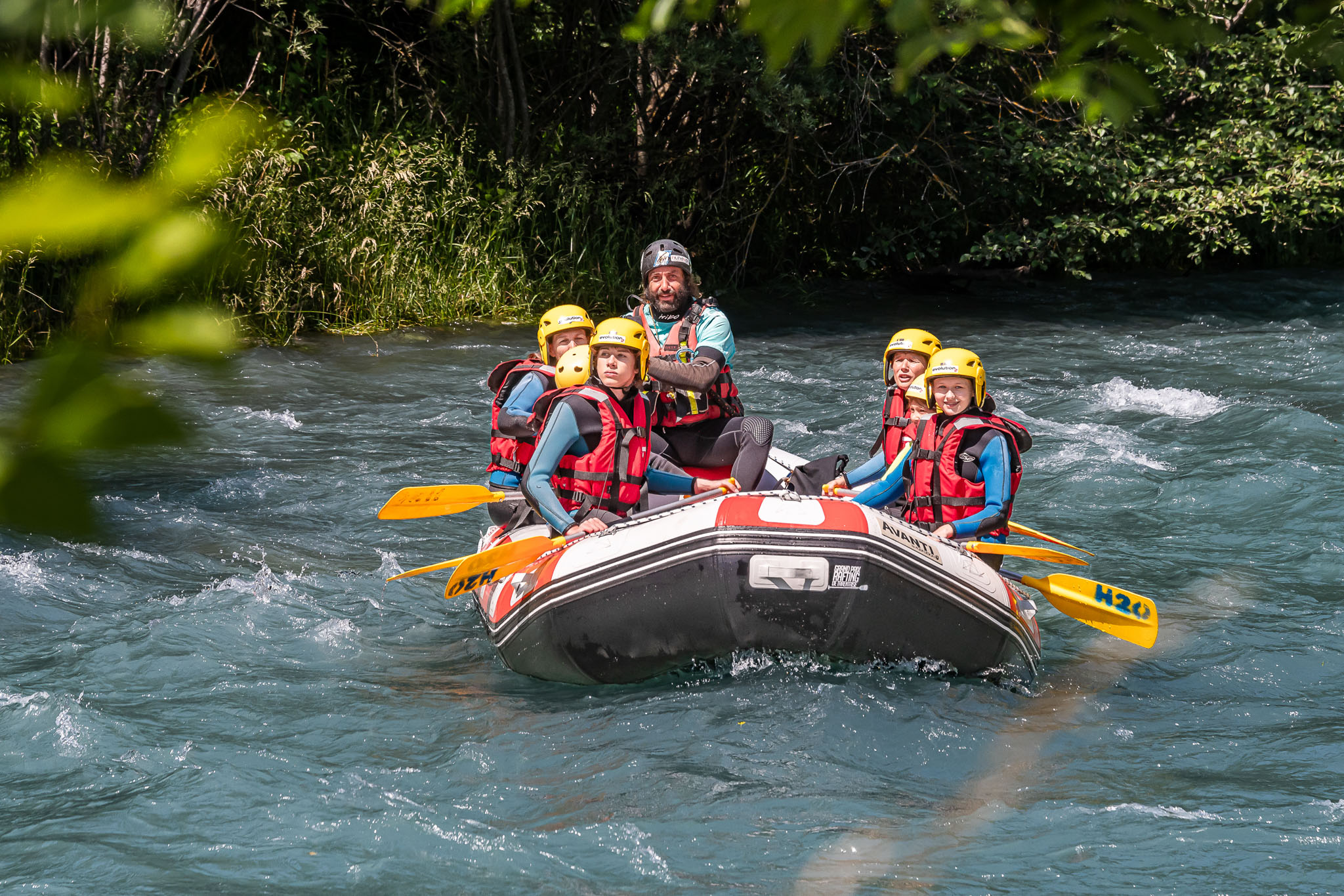 Rafting down the Dranse - longo course