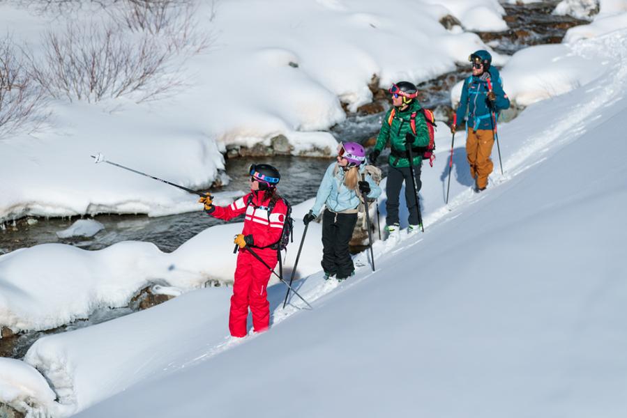 Ski randonnée avec l 'ESF_Oz-en-Oisans