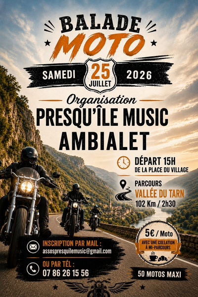 Balade moto de Presqu'île Music