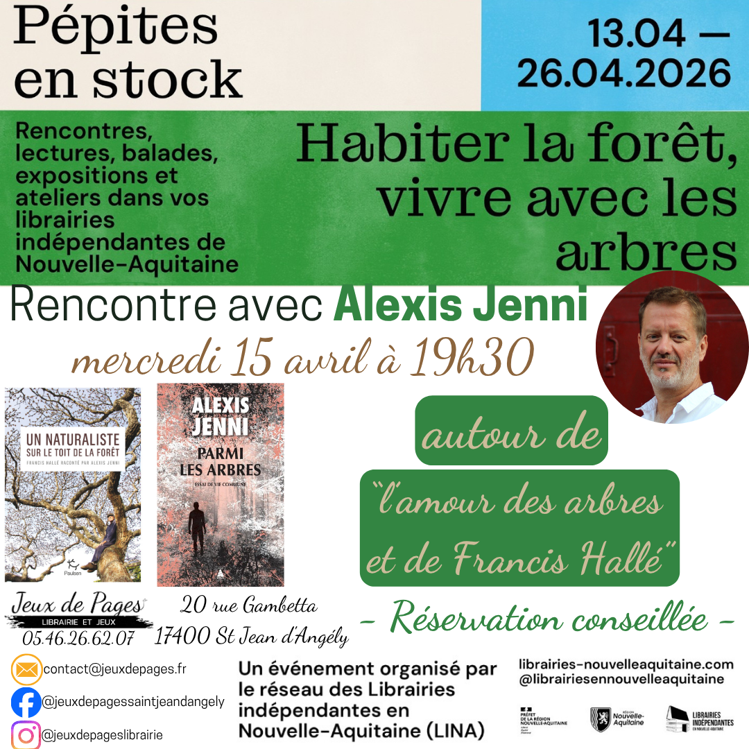 Rencontre avec Alexis Jenni autour de Francis Hallé
