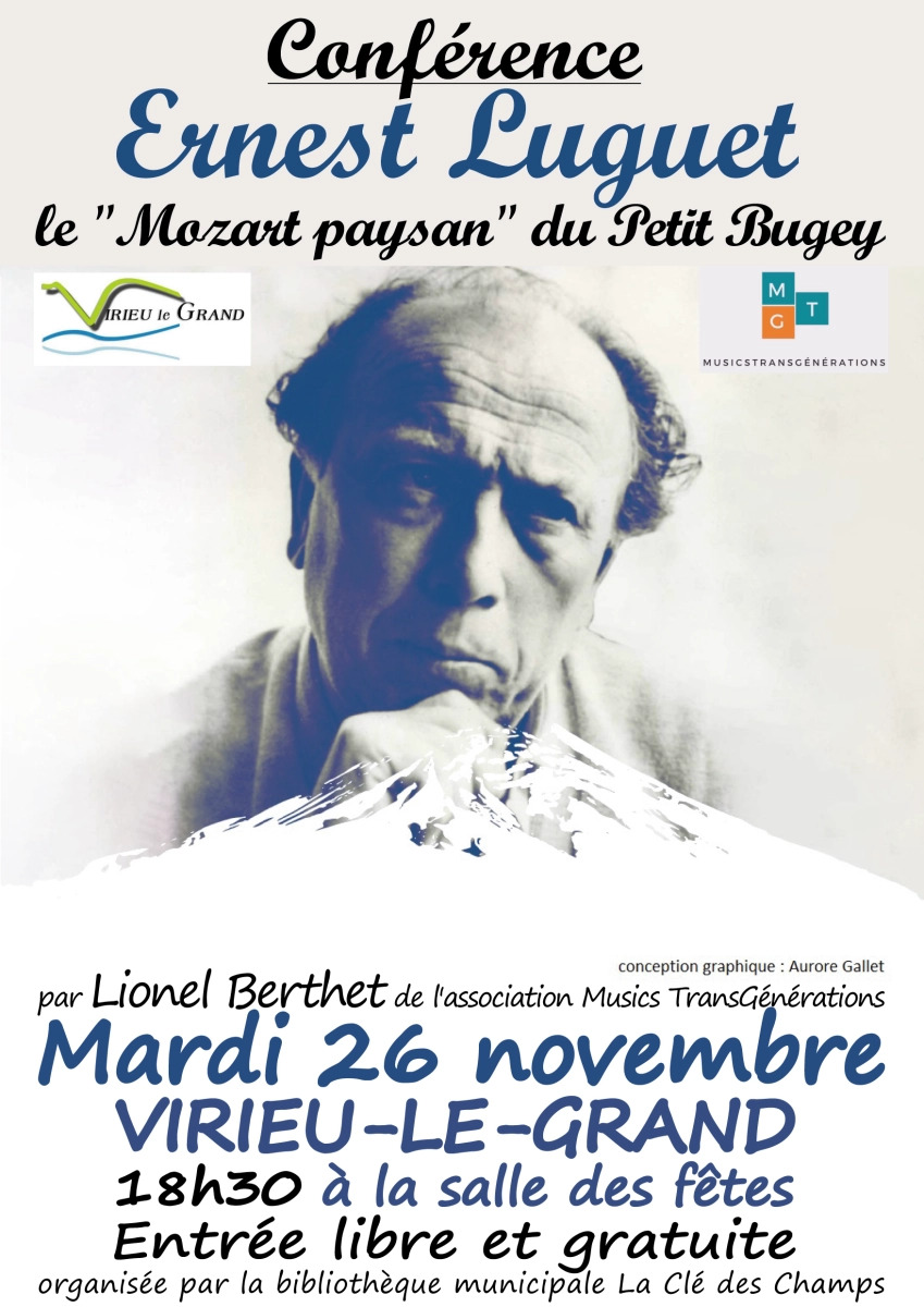 Conférence : Ernest Luguet, le "Mozart paysan" du Petit Bugey_Virieu-le-Grand