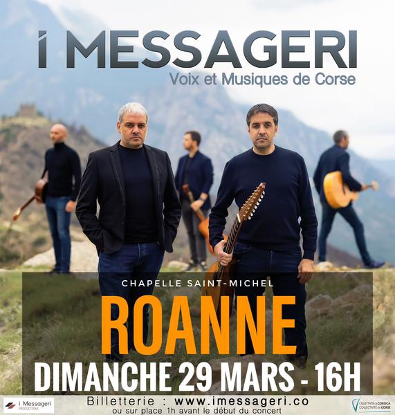 Concert I Messageri - Voix et musiques de Corse_Roanne