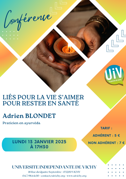 Conférence : liés pour la vie, s'aimer pour rester en santé