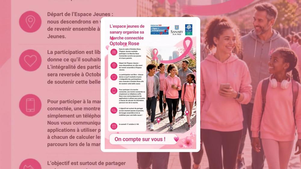 Marche connectée avec l’Espace Jeunes