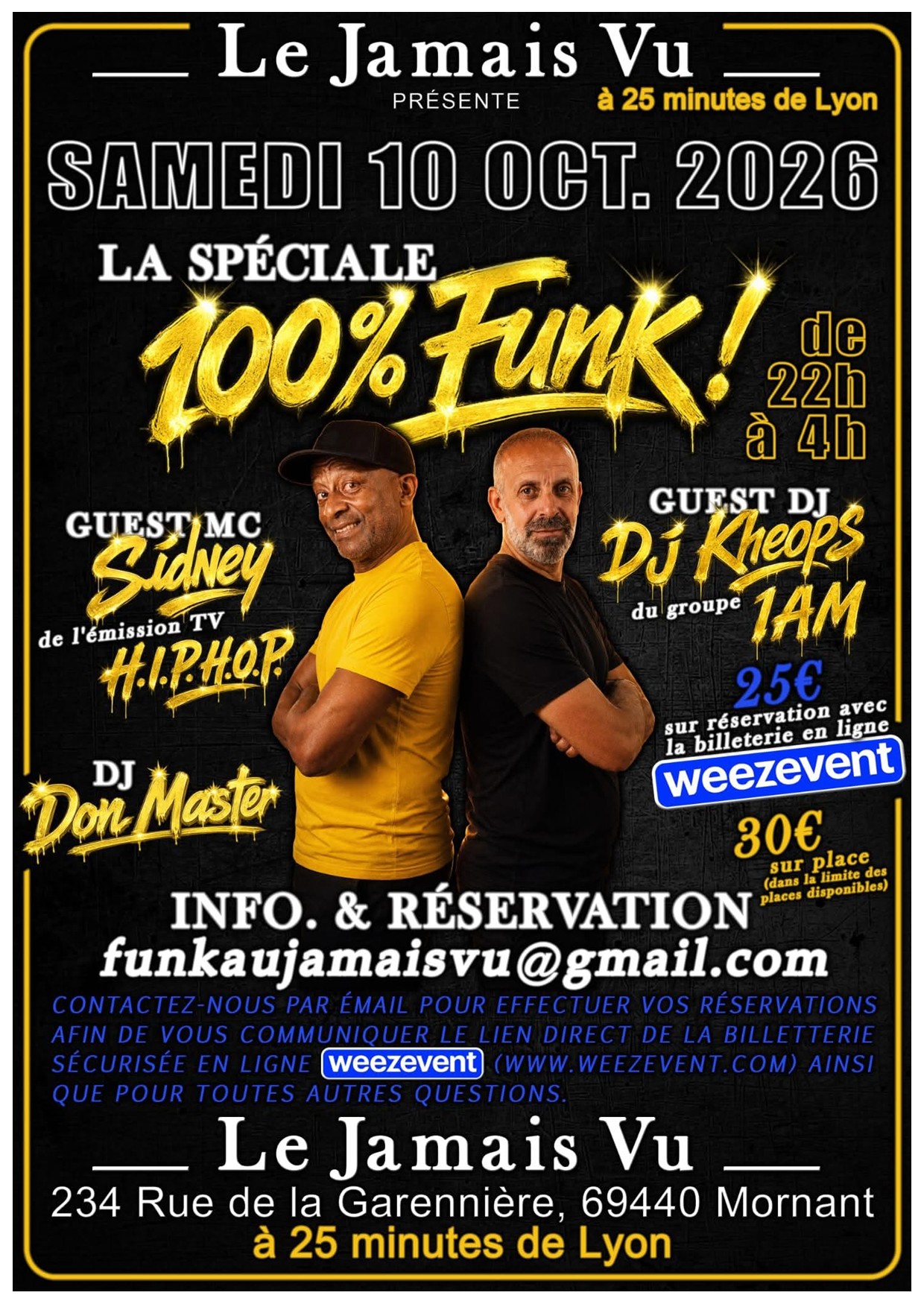 Soirée 100% Funk !_Jamais Vu_Mornant