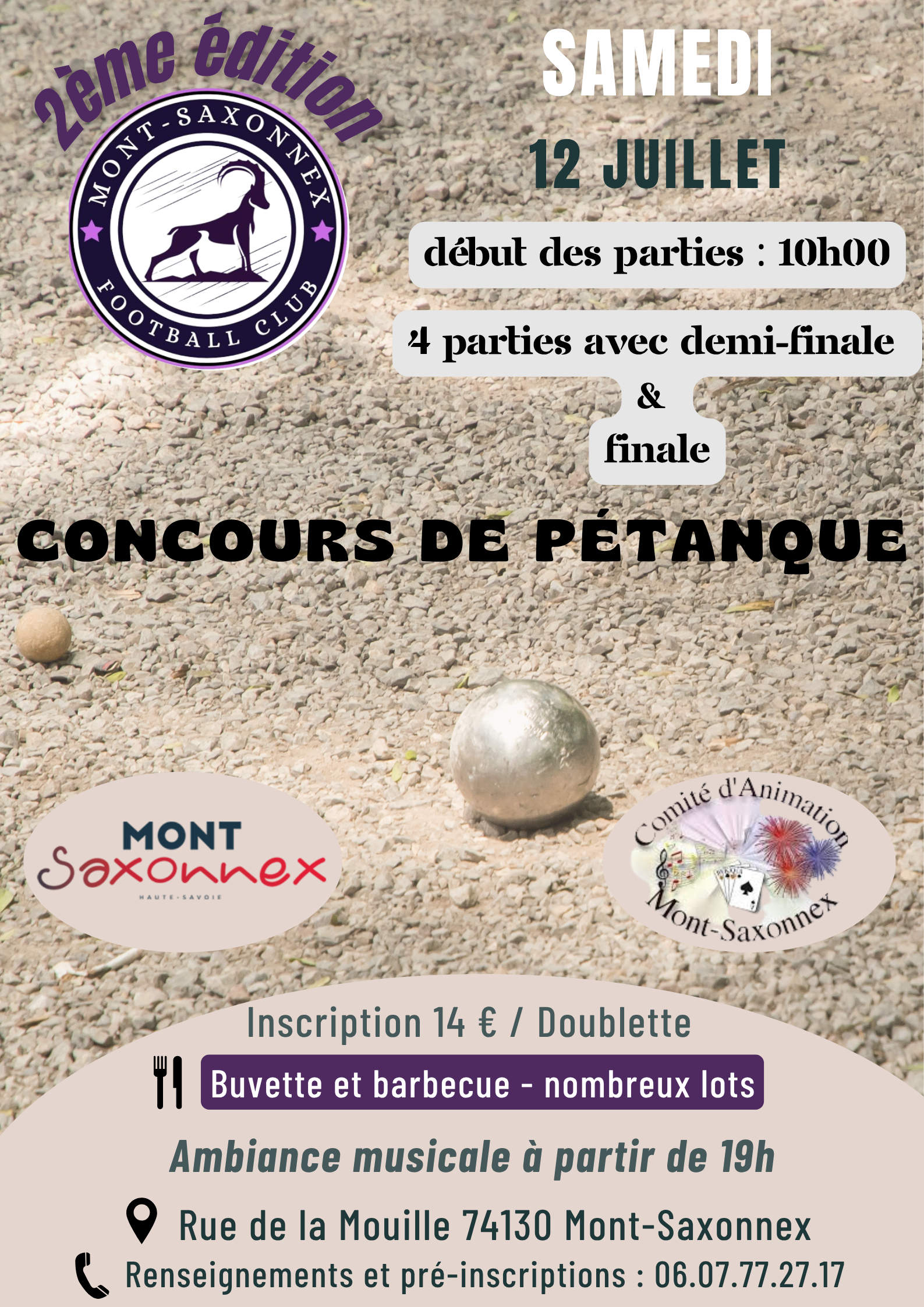 Concours de pétanque du club de foot_Mont-Saxonnex