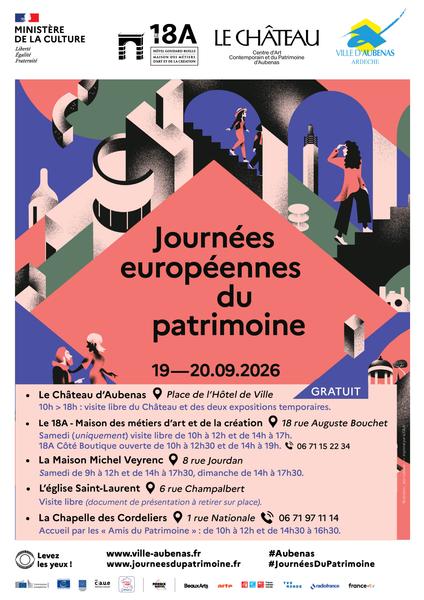 Journées Européennes du patrimoine 2026 : Le Château - Centre dArt Contemporain et du Patrimoine dAubenas