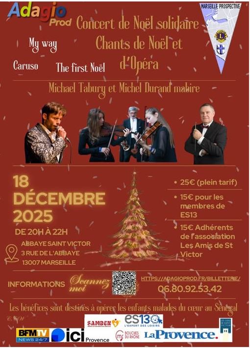 Concert de Noël solidaire : chants de Noël et d'Opéra