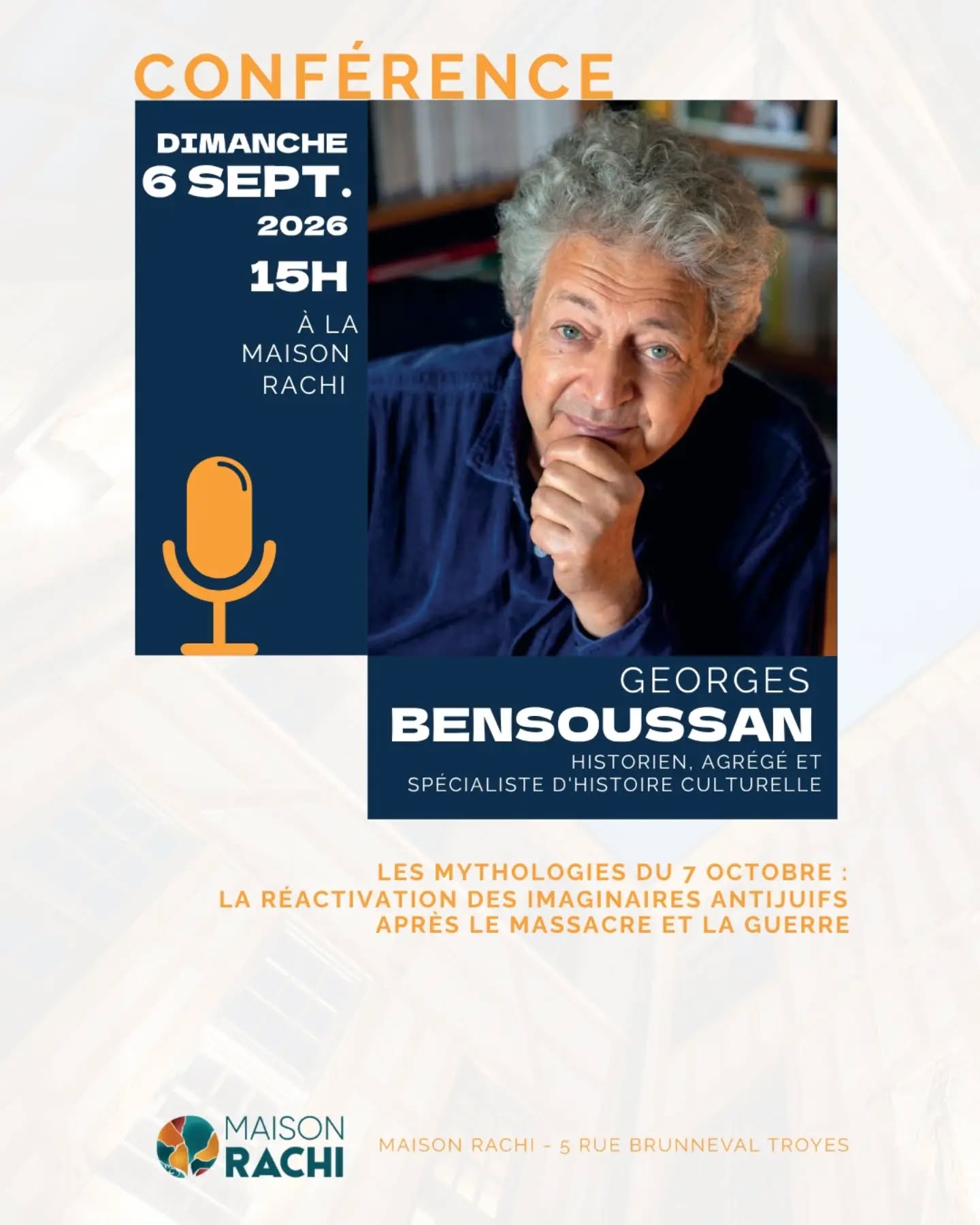 Conférence de Georges Bensoussan