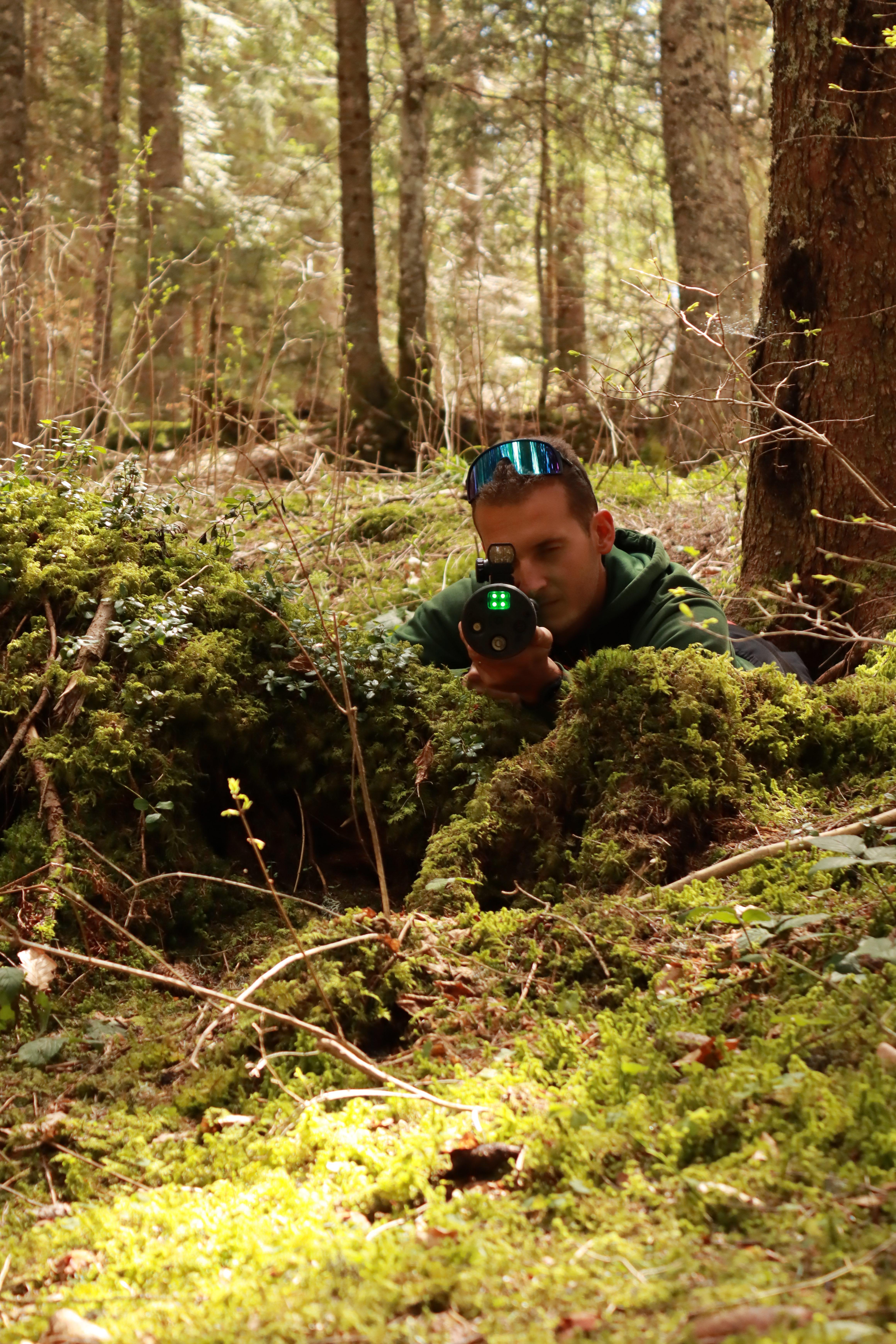 Laser Game outdoor avec Vert & Blanc Organisation
