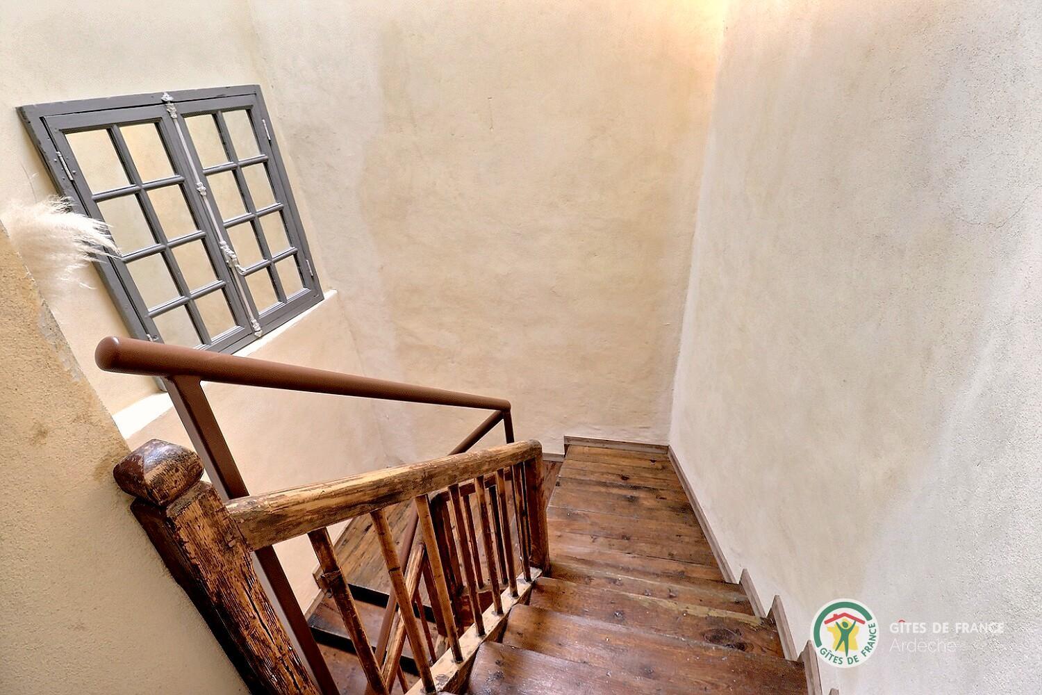 Escalier entre les étages