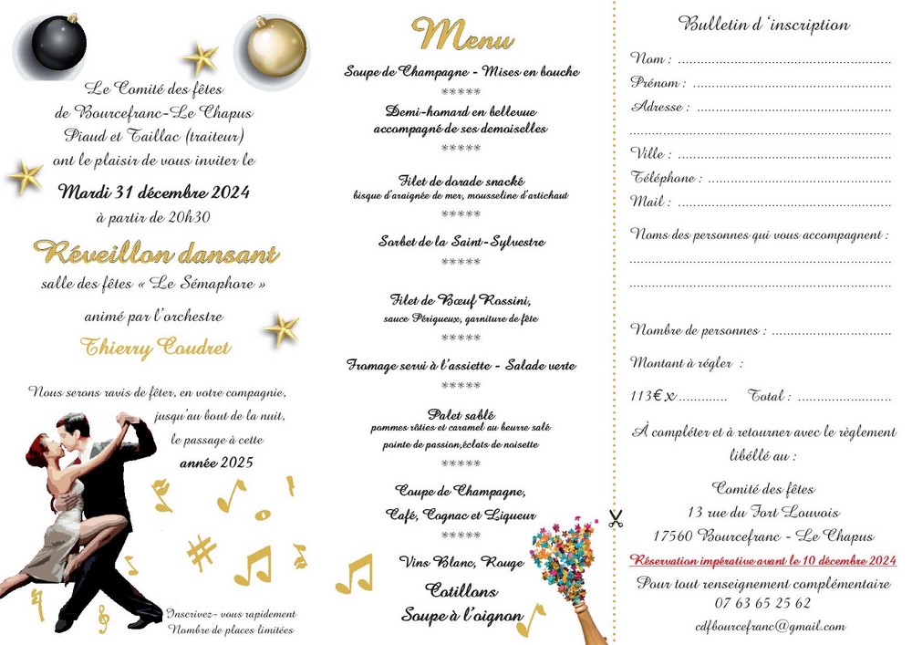 Réveillon dansant de la Saint-Sylvestre