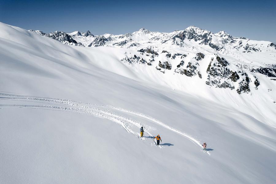 Descente ski de randonnée Valfréjus