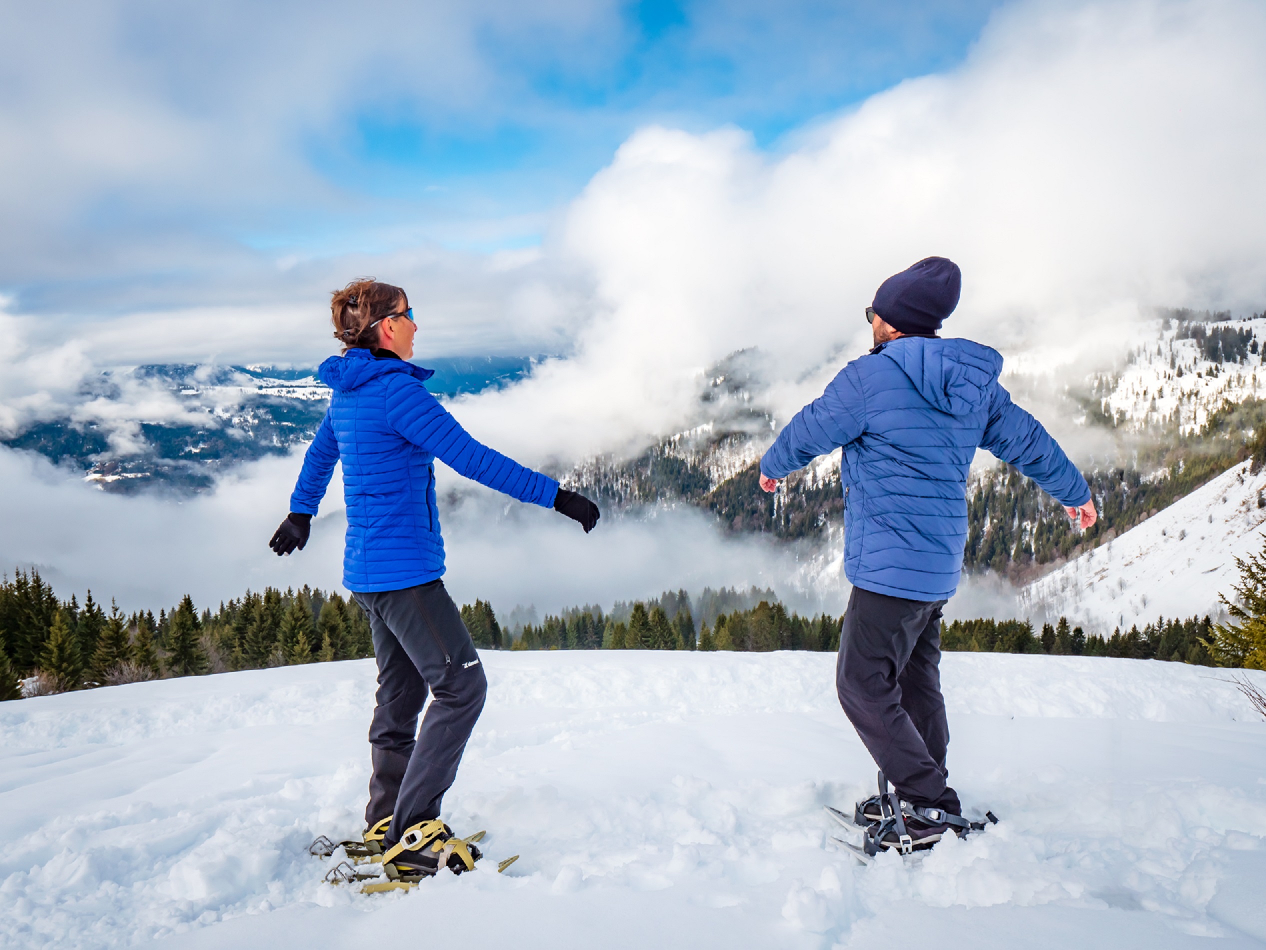 Snowshoeing