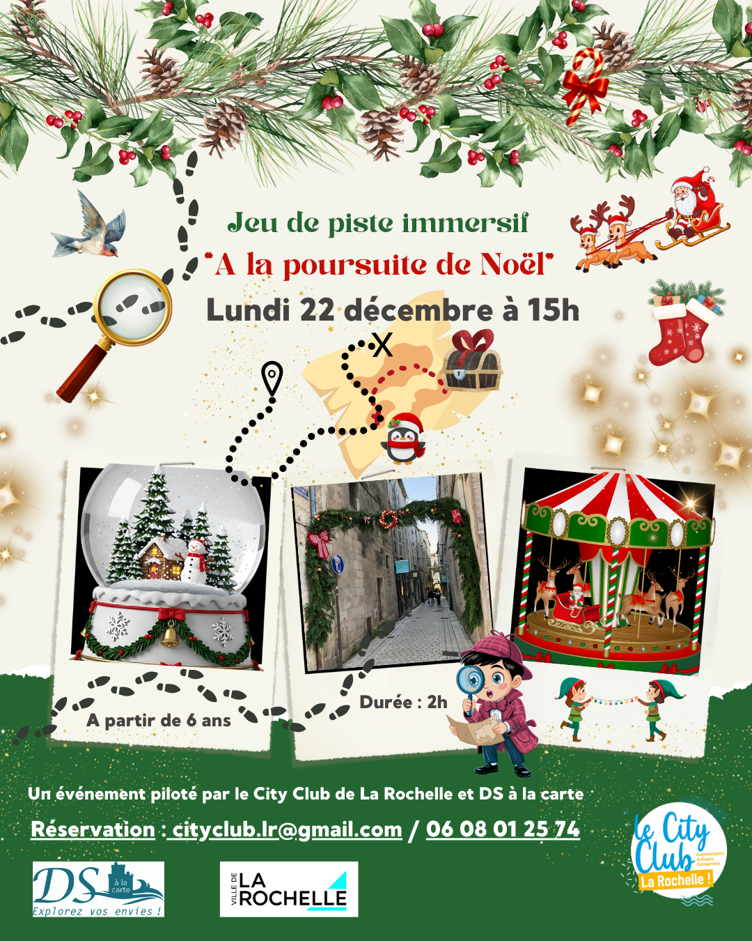 Jeu de piste -  A la poursuite de Noël - DS à la carte