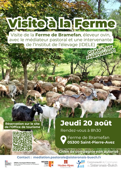 Médiation pastorale : visite de la ferme de Bramefan