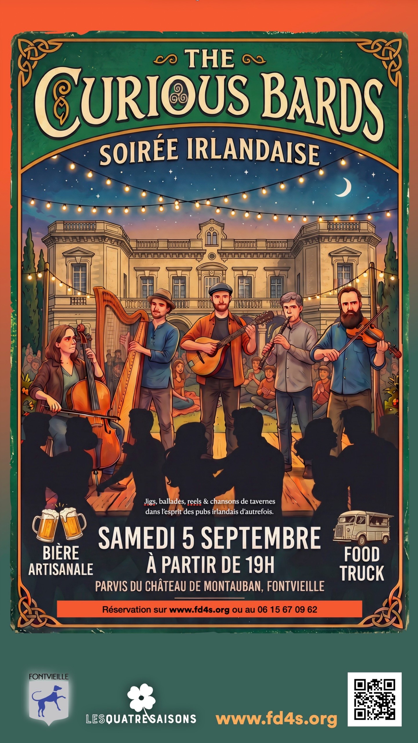 Les Fêtes des 4 Saisons présente: The Curious Bards au parc du Château de Montauban
