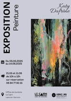 Affiche de l'exposition de Katy Dufrène - Peintre_Lans-en-Vercors