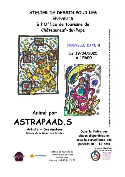 Atelier dessin animé par Astrapaad's_Châteauneuf-du-Pape