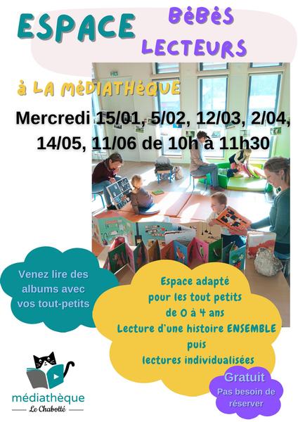 Espace bébés lecteurs - © Médiathèque Le Chabotté Espace bébés lecteurs - © Médiathèque Le Chabotté