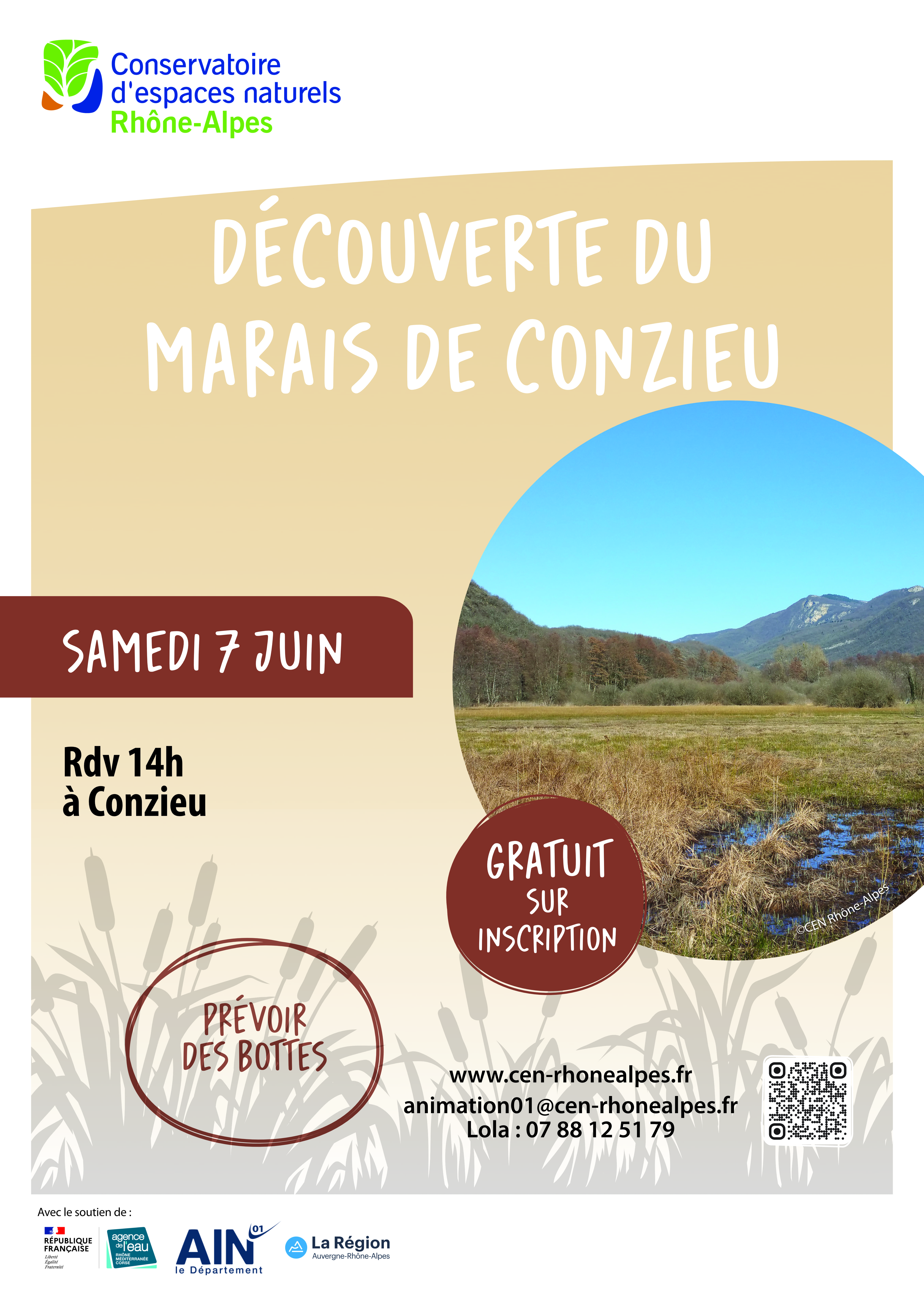 Visite du marais de Conzieu_Conzieu