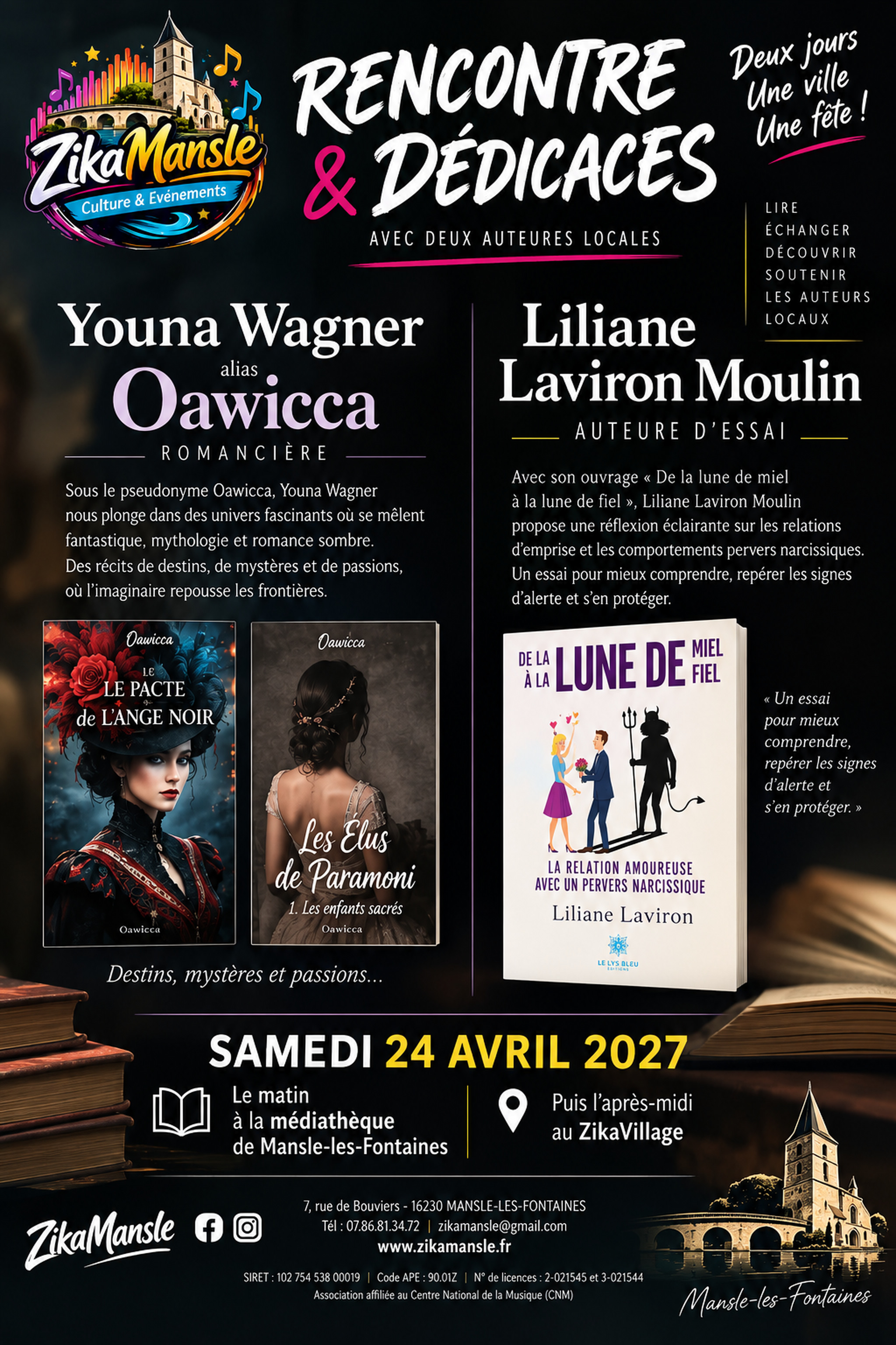 Affiche Rencontres Littéraires