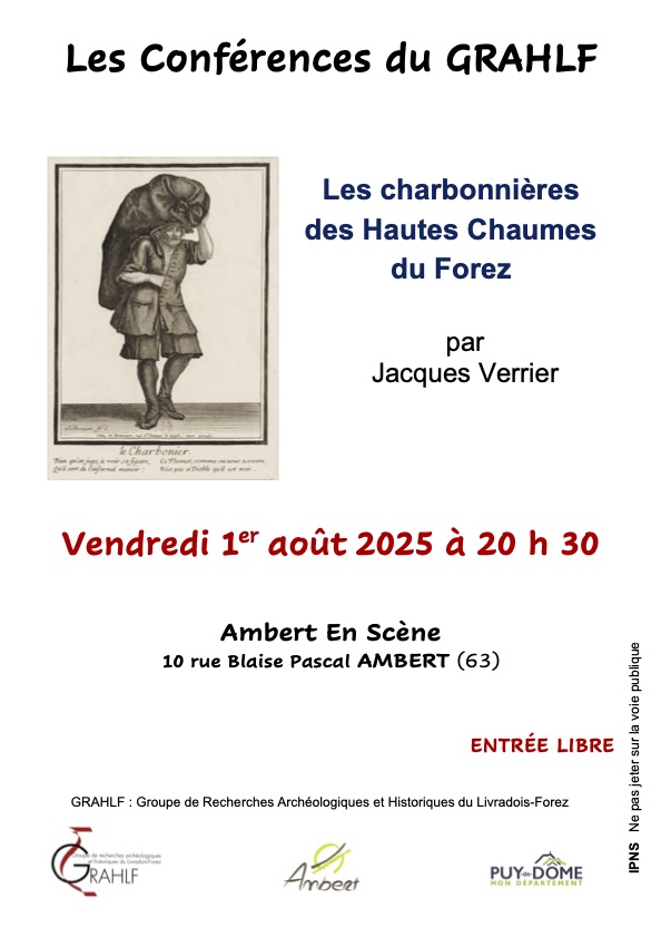 Conférence sur les charbonnières de Hautes Chaumes // Ambert