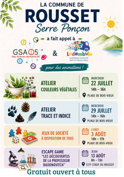 Animations bois vieux_Rousset-Serre-Ponçon - © Mairie de Rousset Serre Ponçon