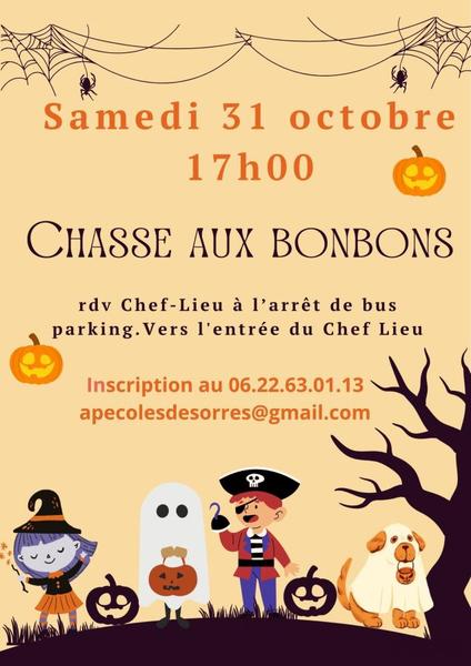 Chasse aux bonbons d'Halloween