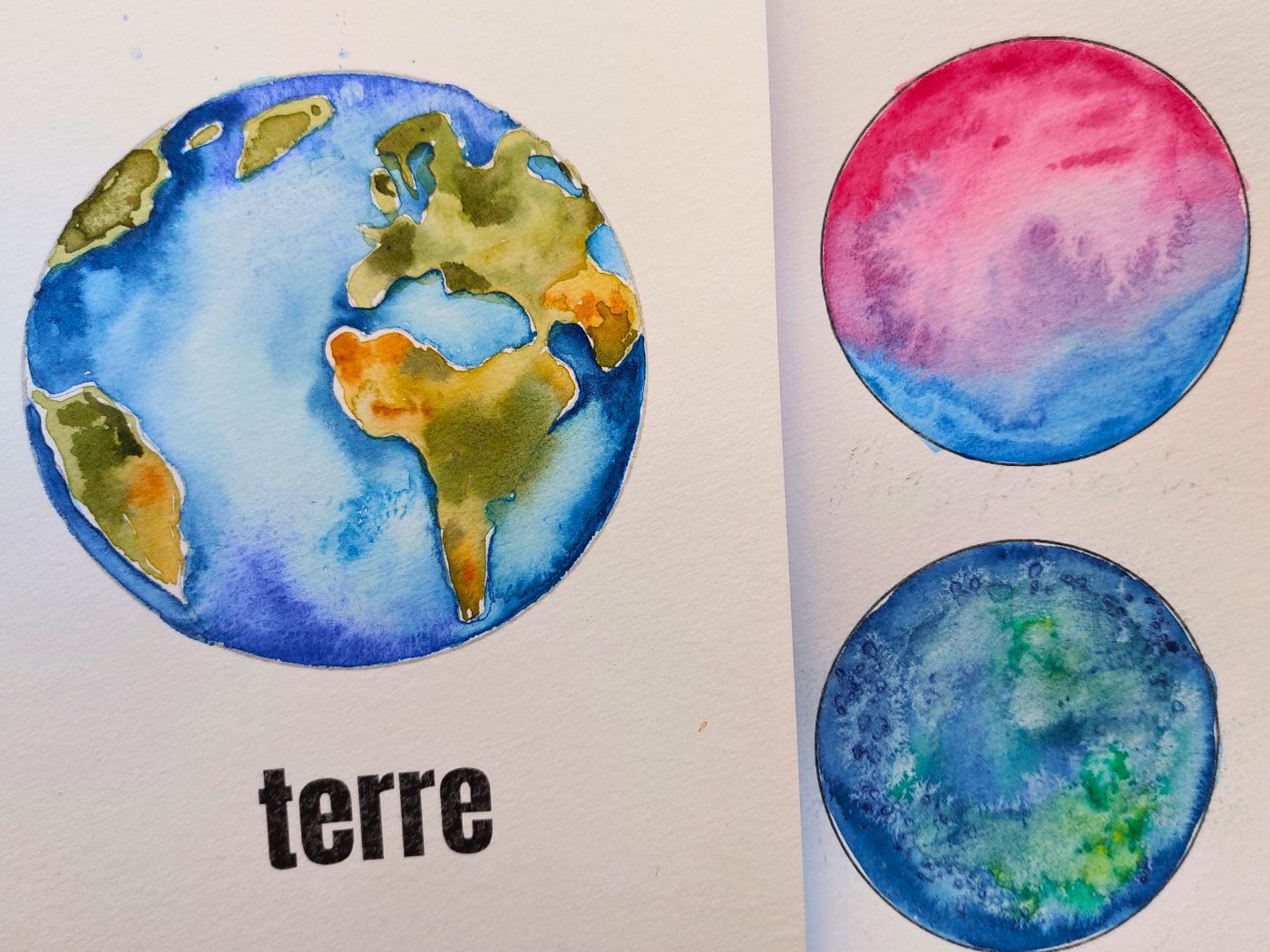 Atelier créatif à l'aquarelle - "Crée ta planète"