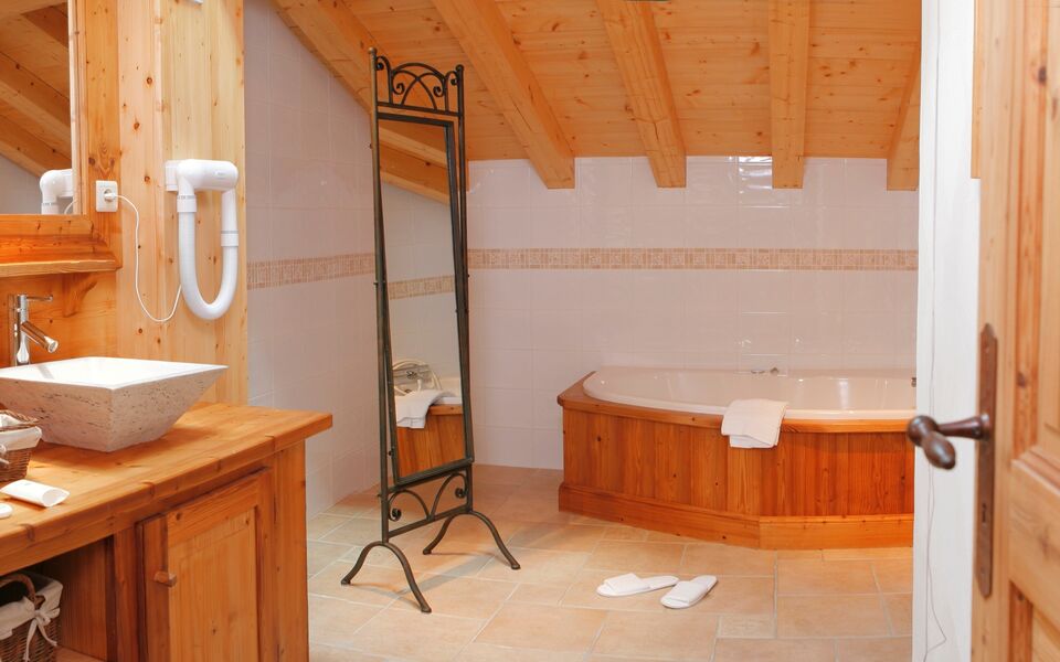 Suite Chalet salle de bain Hotel Le Labrador