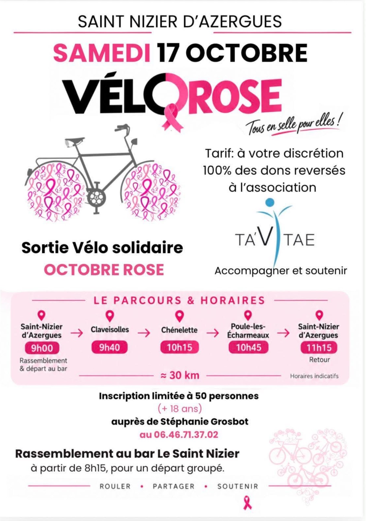 VÉLORose - Tous en selle pour elles !_Saint-Nizier-d'Azergues