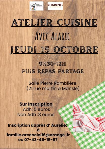 Atelier cuisine avec Alaric
