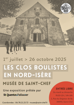 Exposition : " les clos boulistes en Nord-Isère "_Saint-Chef-Office de Tourisme…