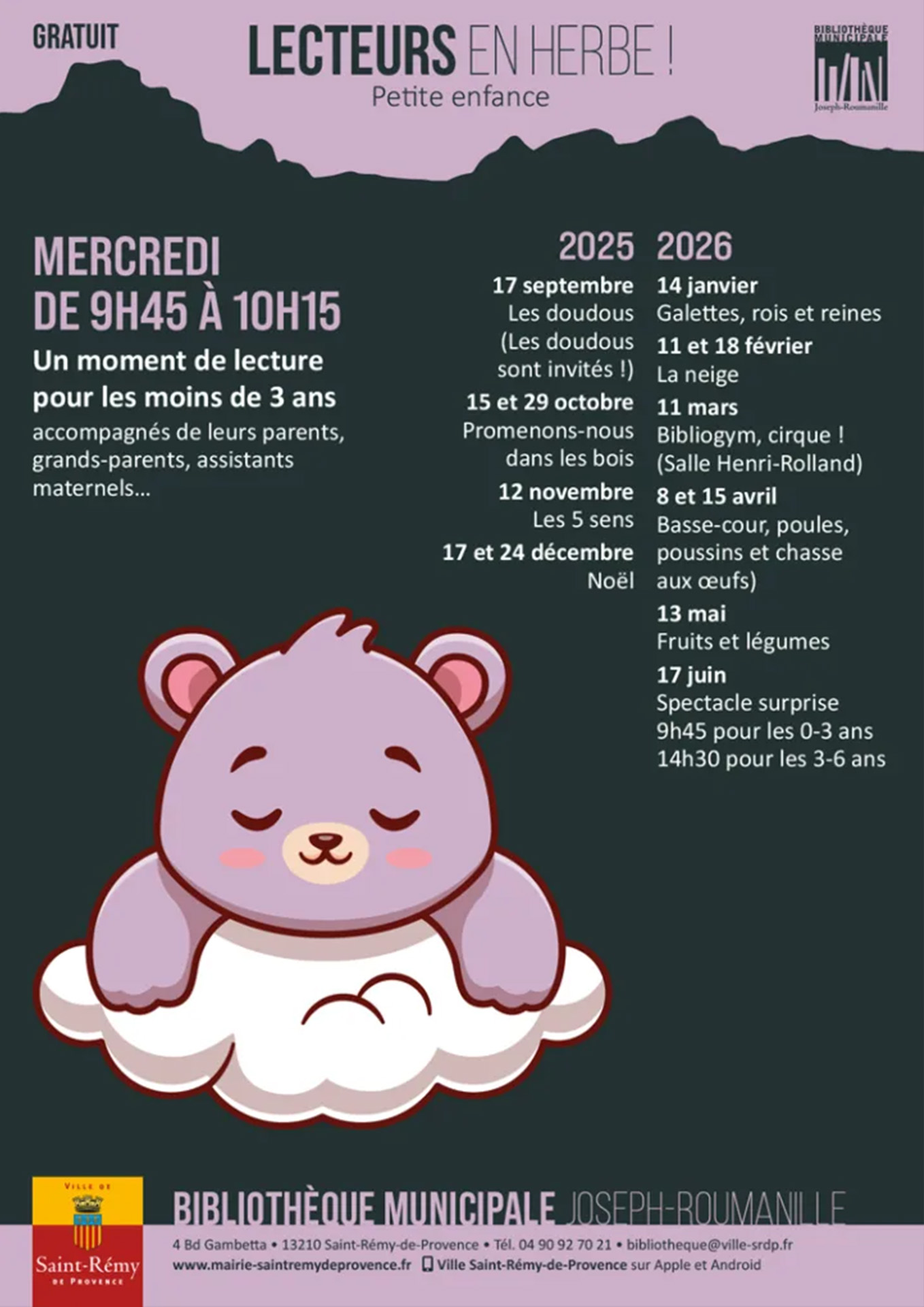 Lecteurs en Herbe à la Bibliothèque