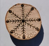 Pyrogravure sur bois