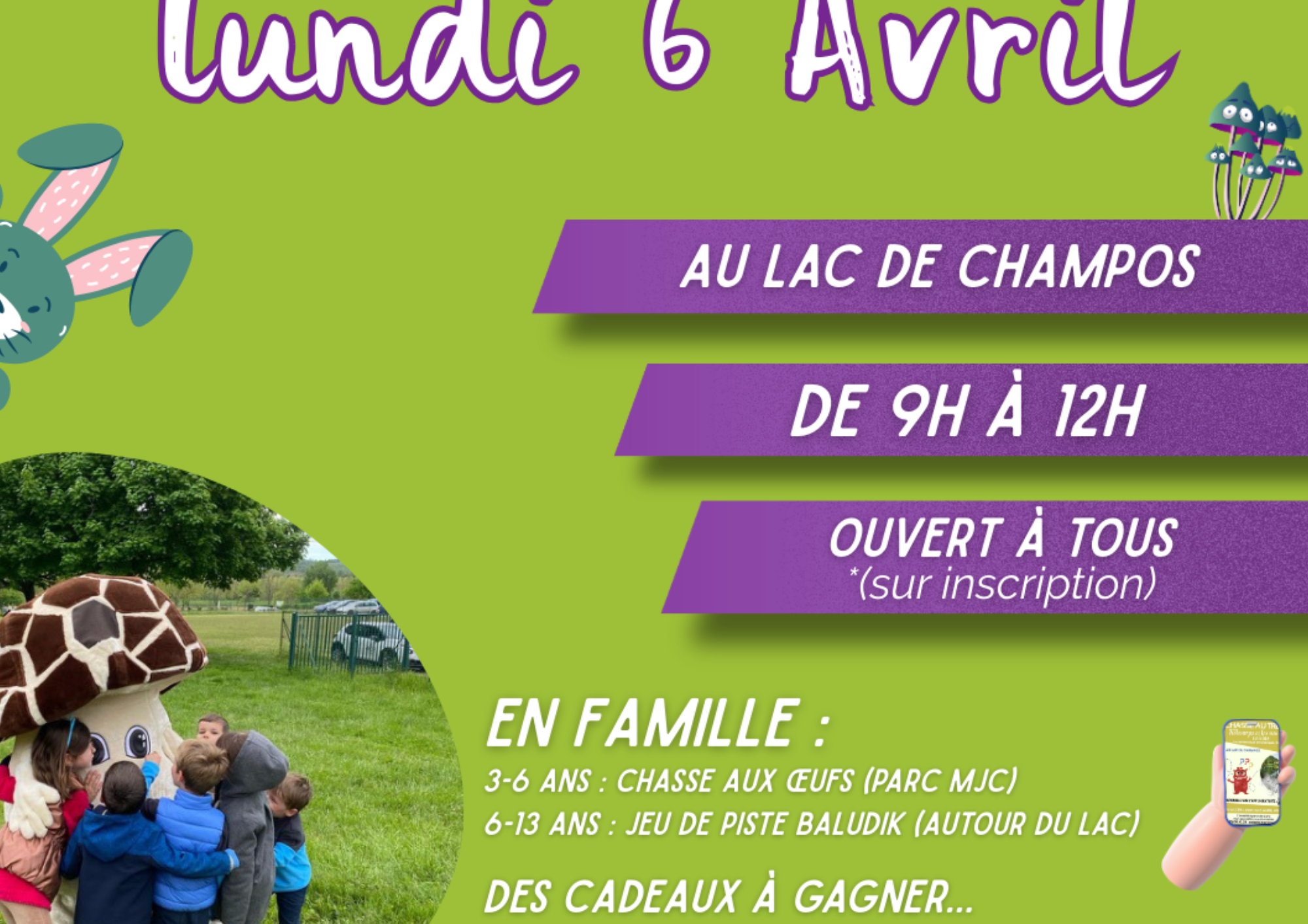 Chasse aux œufs au lac de Champos - St Donat sur l'Herbasse_Saint-Donat-sur-l'Herbasse