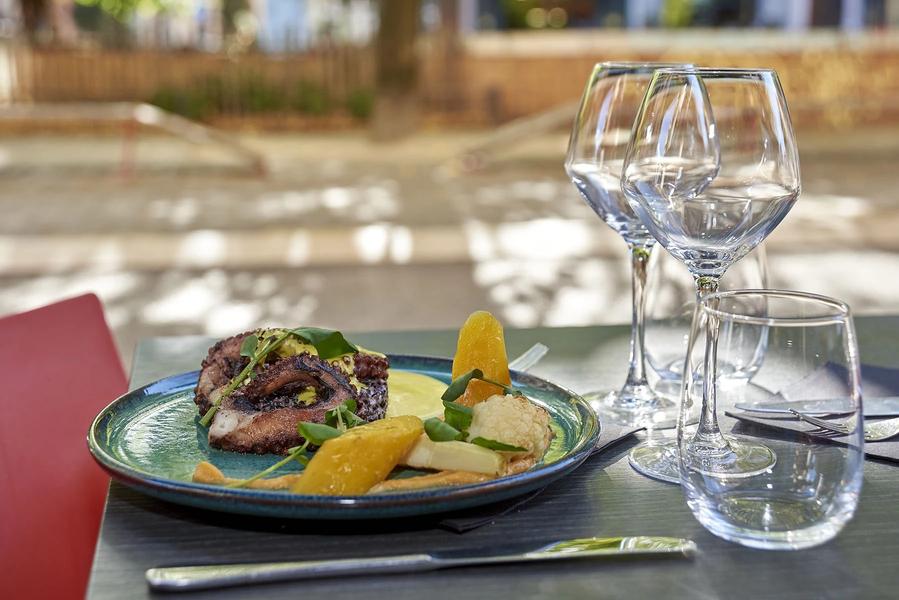 Plat signature et terrasse