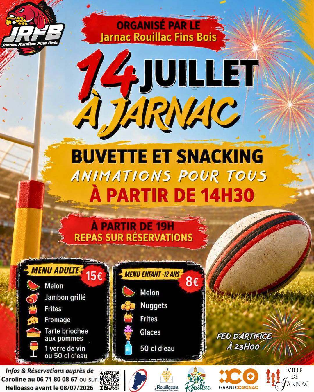 14 Juillet à Jarnac | Jarnac Rouillac Fins Bois
