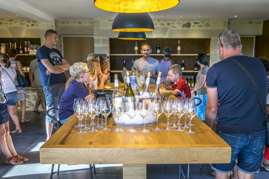 Dégustation dans le Caveau