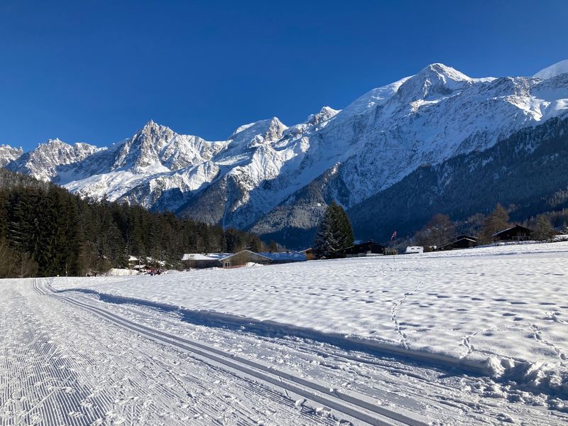 Piste ski de fond aux Chavants-Les Houches