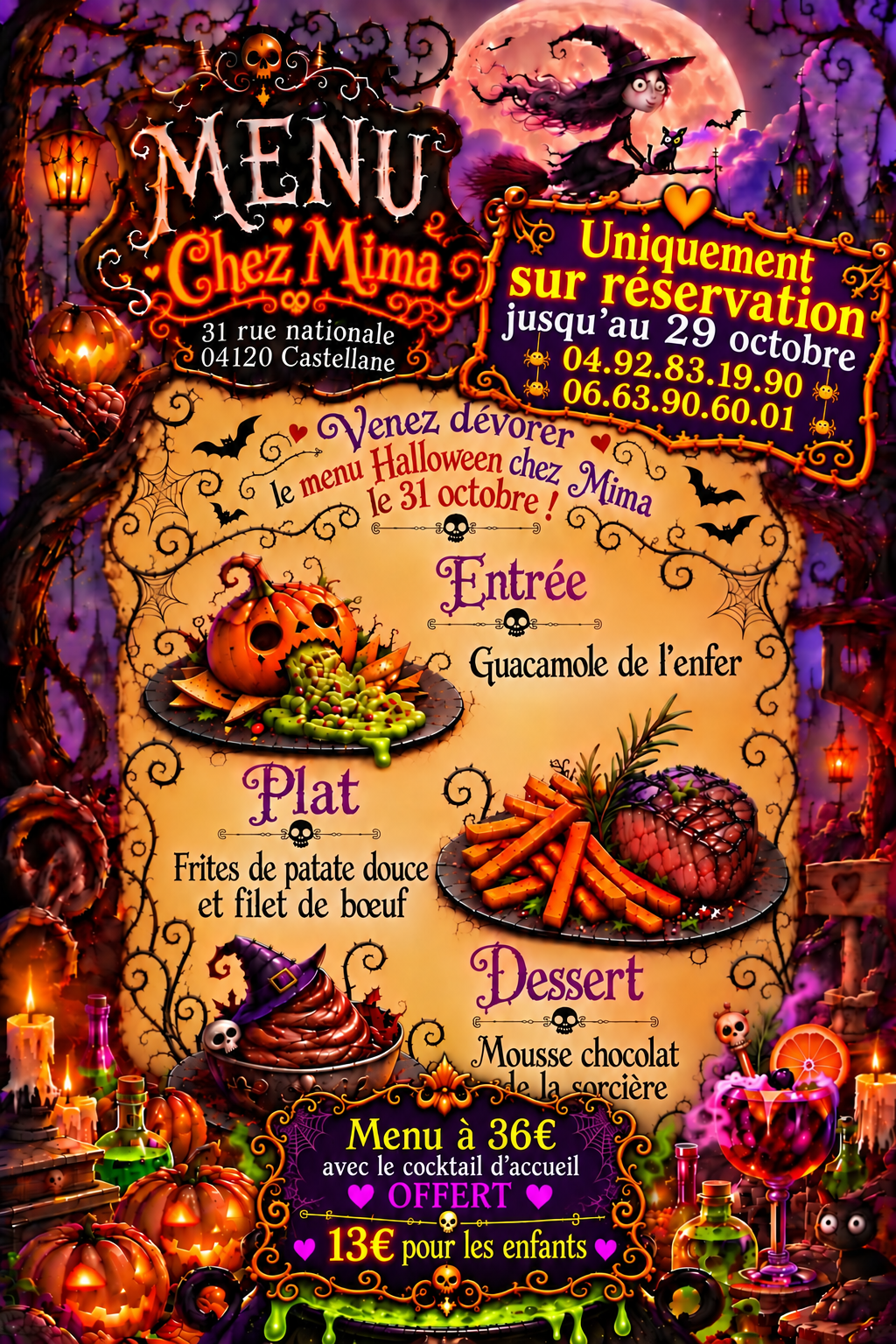 Menu Halloween
