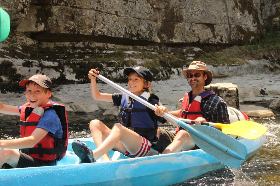 Canoë en famille avec guide