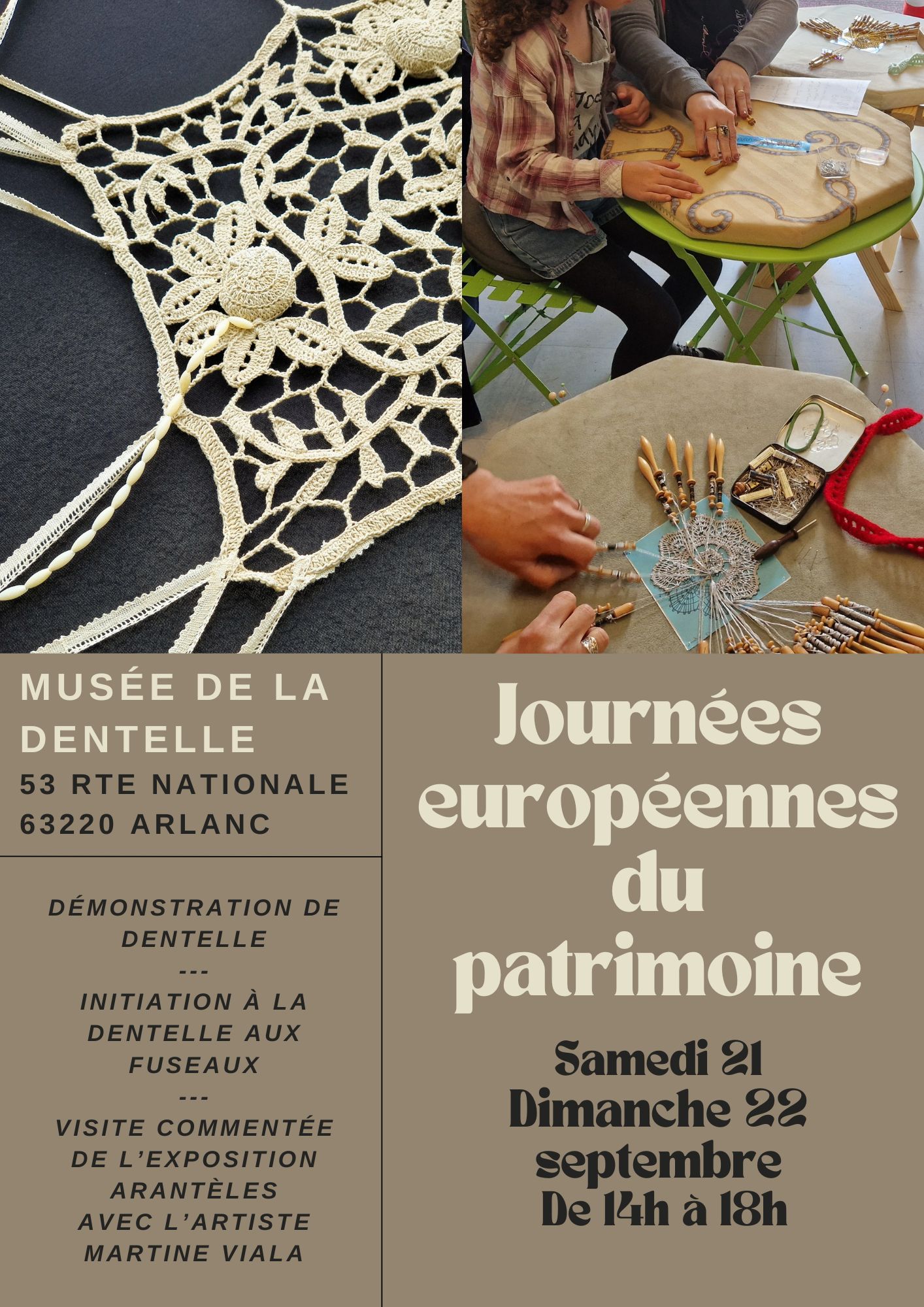Journées européennes du patrimoine - Initiation à la dentelle