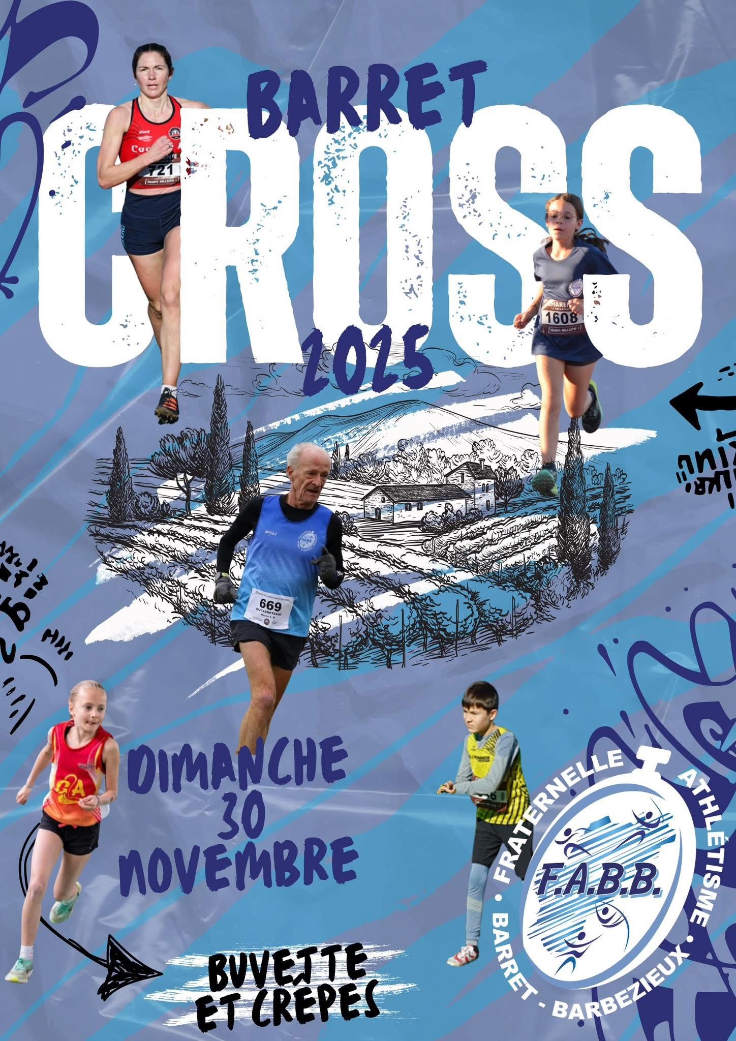 Cross 2025 départemental -  Fraternelle Athlétisme Barret Barbezieux