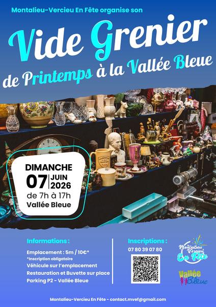 Vide-greniers de printemps à la Vallée Bleue