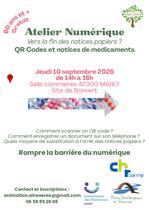 Atelier numérique : Vers la fin des notices papiers ? QR Codes et notices de médicaments_Mably