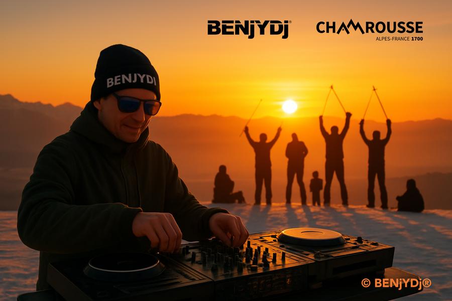 Coucher de soleil au sommet de la Bérangère avec BENjYDj®