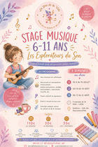 Stage de musique enfants Les explorateurs du son