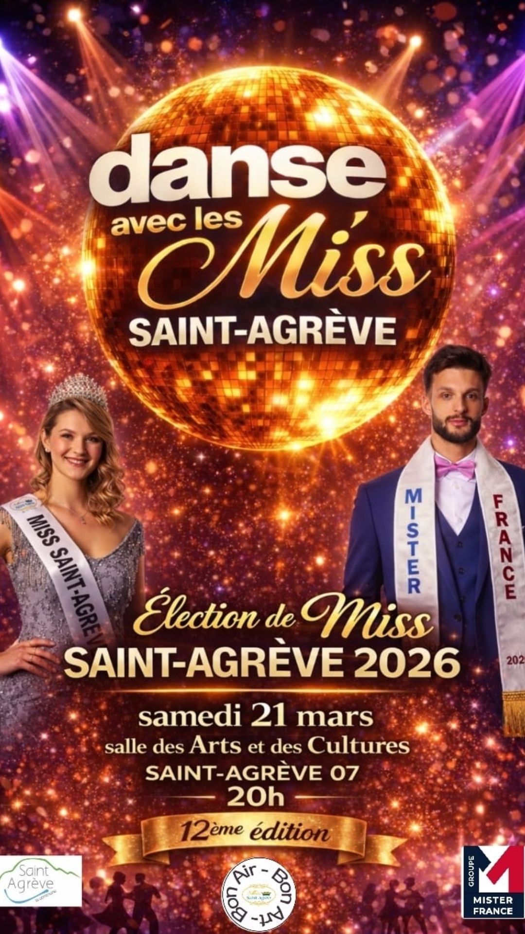 Soirée d'élection Miss Saint-Agrève sur le thème "Danse avec les stars"